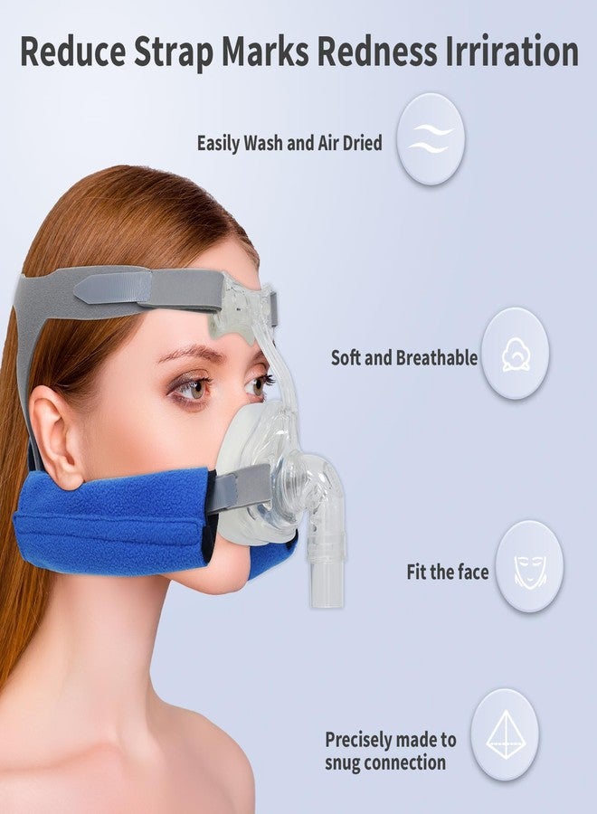 Babyfond غطاء حزام رقبة جهاز التنفس CPAP، وسادة حزام وجه قابلة لإعادة الاستخدام لجهاز التنفس CPAP، غطاء حزام قناع CPAP ناعم ومريح يناسب أجهزة CPAP F20 وN20 ومعظم أجهزة التنفس الأخرى - لا مزيد من علامات الحزام - Image 3